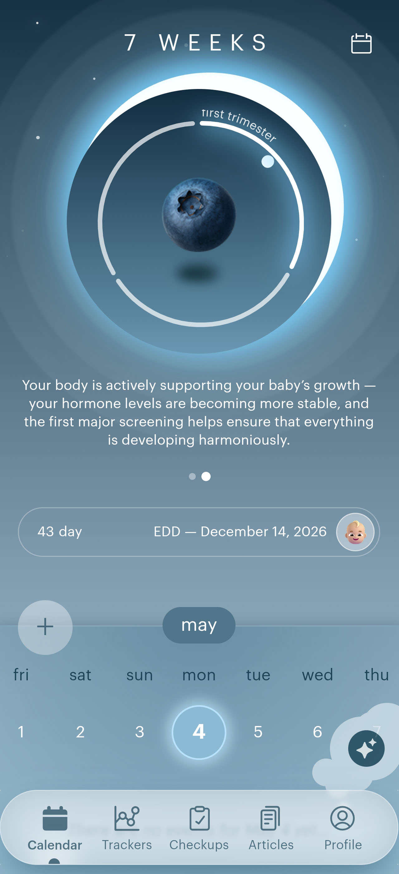Luna calendar screenshot